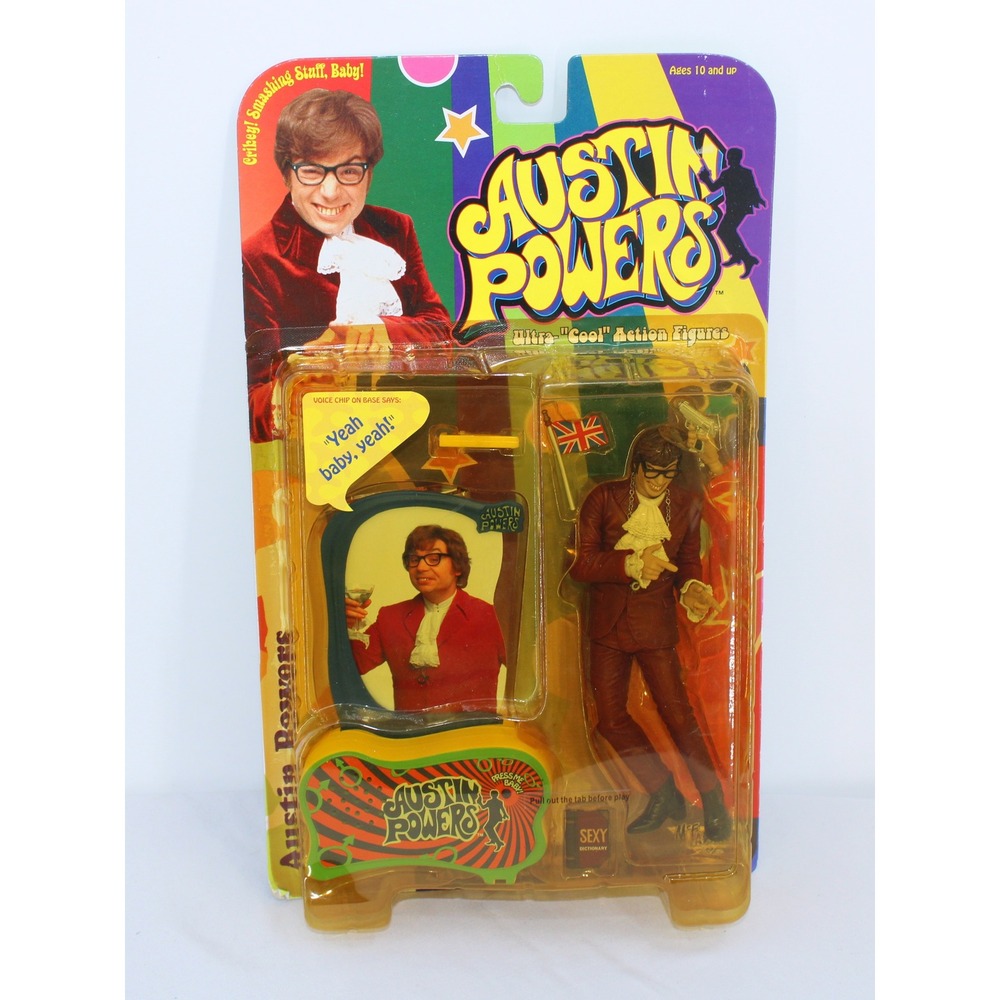 Austin Powers Ultra Cool Action Figure Voice Chip Smashing Baby